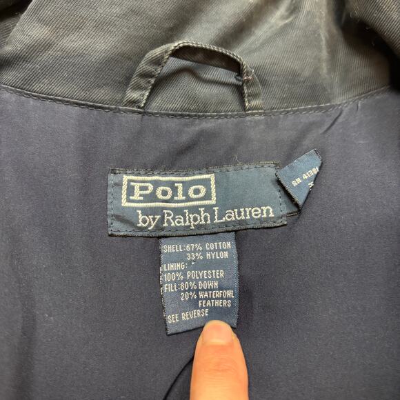 Vintage Polo Ralph Lauren Goosedown Insulated Rider Jacket Men's 2XL - Picture 4 of 11